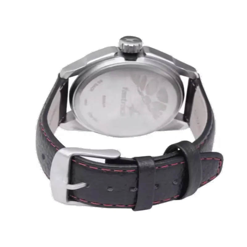 Fastrack Black Magic Red Dial Pure Leather Men's Watch- 3089SL10